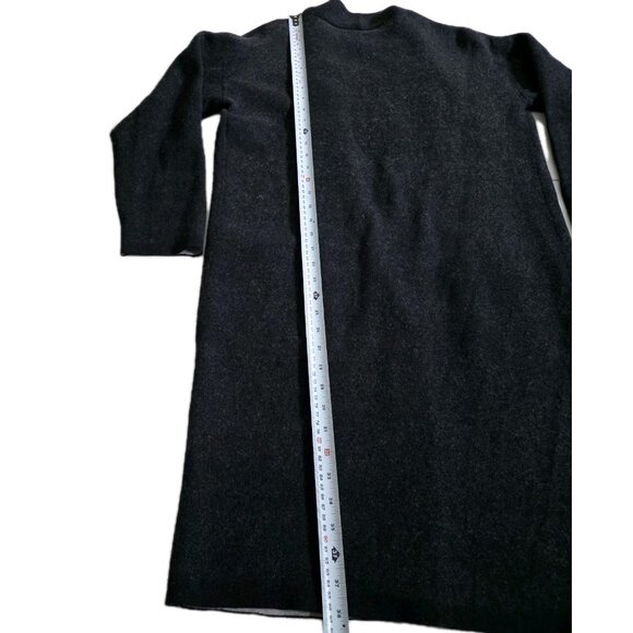 Babaton Lance Cardigan Womens L Gray LS Wool Blend Open Front Pockets Lagenlook - Picture 8 of 16